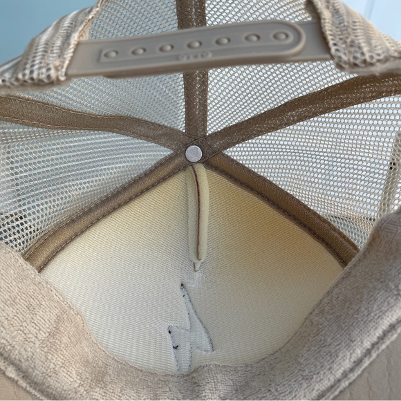 Aviator Nation Beige Trucker Hat with Lightning Bolt - Picture 10 of 12
